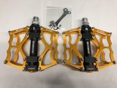 ROCKBROS(ロックブロス)  サイクリング用ペダル フラットペダル アルミ合金 スパイク付き ロードバイク マウンテンバイク スポーツバイク用