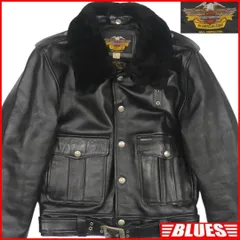 希少✨ハーレーダビッドソン　ムートン　コート　羊革　くるみボタン　ブラウン 中古・古着通販】HARLEY-DAVIDSON (ハーレーダビッドソン) B-3