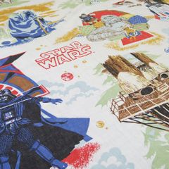 ヴィンテージシーツ　STARWARS　スターウォーズ　SF映画　生地　ハンドメイド　リメイク　入園　入学　イベント/A2