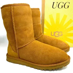 【保存箱付】UGG アグ Classic Short クラシックショート チェスナット 23cm　革靴 ブーツ ムートンブーツ  カジュアル 本革 本皮 レディース