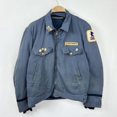ワークジャケット 昭和レトロ 当時物 鉄道グッズ 制服 作業着 フランス ワークジャケット 昭和レトロ 当時物 鉄道グッズ 制服 作業着
