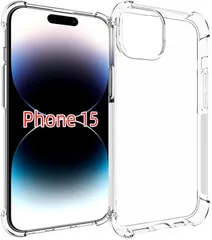 JACRON いPhone15 ケース クリア 対応 クリアシリコンケース 薄型 柔軟 透明 TPU保護カバー 衝撃吸収 黄変しにくい ストラップホール付き(OIV-2HD-AD645)