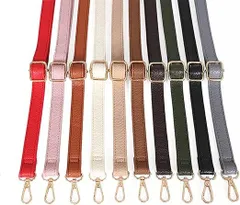 【在庫処分】[TOEDNNQI] ショルダーストラップ バッグ用 ショルダーストラップのみ 70～130cm長さ調整可能 2センチ 2cm 十色 革 ベルト 紐 細め 付替え 交換用 肩紐 カバン用 単品 付け替え