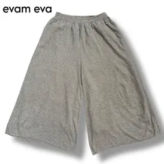 【evam eva】コットンリネンライク イージーパンツ