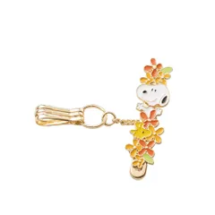 3carat PEANUTS バッグキークリップ mini 金木犀とスヌーピー キークリップ キーホルダー バッグチャーム スヌーピー グッズ 