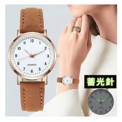 ブラウン　スエード調の腕時計　大人可愛いローズゴールド　シンプルなので通勤向け　全国送料無料　新品　未使用品 安い 追跡なし