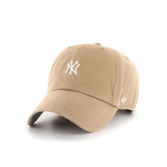 【新品・未使用】'47 6PANEL CAP (Yankees CLEAN UP) KHAKI フォーティーセブン 6パネルキャップ (ヤンキース クリーンアップ) カーキ