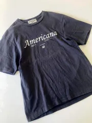 新品未使用 ヨーク切替\" AMERICANA\"ロゴTシャツ AMERICANA ￼アメリカーナ ロゴヨーク切替シャツ - メルカリ