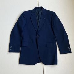 マツザカヤ 松坂屋 テーラードジャケット シャドーストライプ フラワーピン オフィスカジュアル シングルベント 背抜き