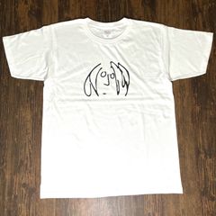ジョンレノンのイラスト・Tシャツ・白