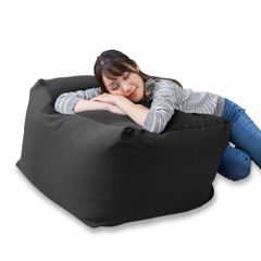たっぷりの厚みで包まれる幸せ 約82×82×42cm 体にフィットする ビーンズMAX スクエアタイプ 大きいビーズクッション 大きいクッション フロアソファ ソファー ソファ 座椅子 ビーズクッション アイリスプラザ 特大 ビーズ クッション 洗えるカバー
