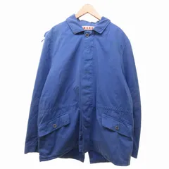 マルニ MARNI ワークジャケット コート ロング 青 ブルー 48 約Lのサムネイル