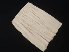 UNTITLED アンタイトル サテン プリーツ スカート size2/アイボリー ■◆ レディース