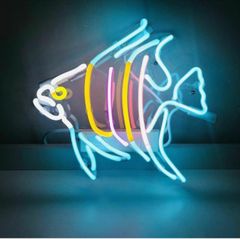 オリジナル 和風 錦鯉 ネオンライト アートサイン ネオン管 オーダー 