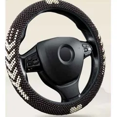 新品  ハンドルカバー ステアリングカバー ハンドル カバー ステアリング 自動車 軽自動車 おしゃれ アルファード トラック 大型 タント ヤリスクロス プリウス アクア ハイエース ヴォクシー 可愛い カスタム カー用品 cn-kb-1826-1のサムネイル