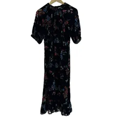 美品！sea New yorkシーニューヨーク 花柄 フラワーワンピース ブルー 美品！sea New yorkシーニューヨーク 花柄 フラワーワンピース
