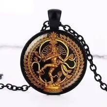 神 スピリチュアル ネックレス ブラック ユニセックス 宗教 シヴァ 個性的 開運 幸運 金 ギフト お揃い 贈りもの 贈り物 新品