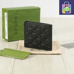 【今日特価】Gucci グッチ メンズショート二つ折り財布 牛皮使用、シンプルで高級感溢れる
