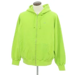 【中古】シュプリーム Supreme 2024年春夏 Overdyed Small Box Zip Up Hooded Sweatshirt ジップアップ パーカー ライム【サイズL】【メンズ】