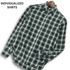 USA製★ INDIVIDUALIZED SHIRTS インディビジュアライズドシャツ 長袖 ボタンダウン チェック シャツ Sz.13 1/2-30 メンズ