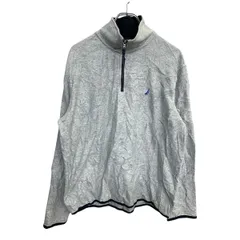 NAUTICA フリース Mサイズ ノーティカ ハーフジップ グレー 古着卸 アメリカ仕入 t2411-3403