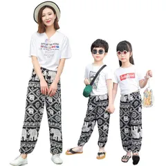 送料無料 M.エレファント 子供用 韓国子供服 長ズボン ロングパンツ 薄い 薄手 虫よけパンツ 涼しい 速乾 軽量 親子コーデ リンクコーデ おしゃれ ボトムス 春 夏 90cm 100cm 110cm 120cm 130cm 140cm 150cm