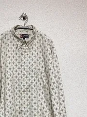 【CHAPS RALPH LAUREN】90s L/S 総柄ボタンダウンシャツ XL チャップスラルフローレン 長袖 ビックサイズ ヴィンテージ 古着