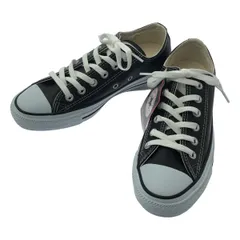【新品】  CONVERSE / コンバース | LEATHER ALL STAR OX レザー オールスター ローカット スニーカー | 24.5 | ブラック | レディース