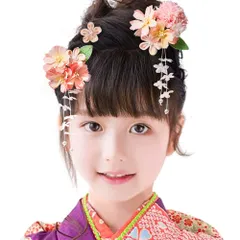 【最短発送】髪 飾り 女の子 成人式 花 袴 着物 七五三 振袖 和装 卒業式 浴衣 結婚式 髪留め 子供 髪飾り 和風 高級造花 ヘアアクセサリー [OTAKUMARKET] 3タイプ 3カラー