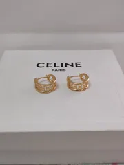 CELINE セリーヌ トリオンフ マルチフープ ピアス　片耳　レザーケース付 CELINE】セリーヌ 人気 トリオンフ マルチフープ ピアス (CELINE