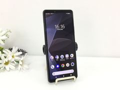 【美品】SONY ソニー Xperia 10 III SOG04 128GB スマートフォン ブラック au 動作品