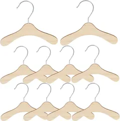 fogman ペットハンガー 木製 犬 猫 おしゃれ かわいい ドッグウェア 洋服(Mサイズ/10個)