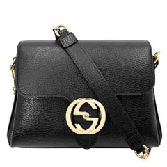 グッチインターロッキングGチェーン　ショルダーバッグ　黒 GUCCI - 新品 グッチ GUCCI ショルダーバッグ 【アウトレット