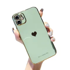 【カラー: 角形抹茶グリーン】iPhoneXs iPhoneX iPhoneXR