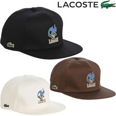 LACOSTE ラコステ アニメーション フラットバイザーキャップ L1292　スナップバック　MADE IN JAPAN