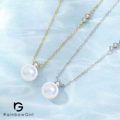 ルボンボン◇dewdrop necklace◇ネックレス◇10金 パール◇日本製 