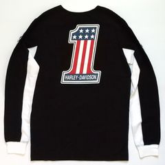 ハーレーダビッドソン 純正 レーシング風 ロングTシャツ 長袖 ナンバーワン