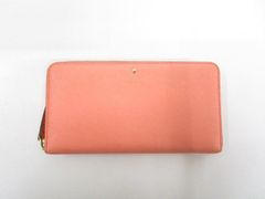 【送料無料】★kate spade★ ケイトスペード CEDAR STREET LACEY ラウンドジップ長財布 PWRU3898 レイシー レザー オレンジ系 ［359-331-2000_0904］