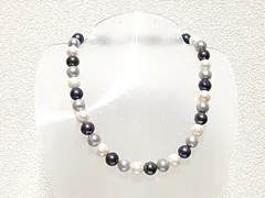 【超お買い得】照り人気のお品です。巻き最高！南洋パールマルチネックレス8～9ｍｍ前後