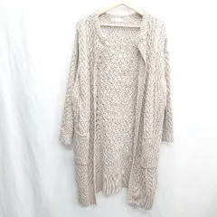 ◇ ⊇ AMERICAN HOLIC アメリカン ホリック 長袖 ロングカーディガン サイズF ブラウン系 レディース E  【1501230017855】