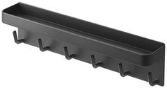【在庫セール】スマート smart 約W24.5×D4.5×H6cm ブラック 鍵 トレイ 印鑑 & キーフック 収納 マグネット 2755 山崎実業(Yamazaki)