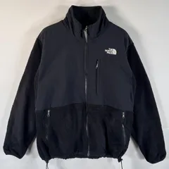 古着 ザ・ノースフェイス THE NORTH FACE フルジップフリースジャケット デナリ ワンポイントロゴ刺繍 ポーラテック L  ブラック レディース