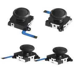 【特価セール】for ニンテンドーDS センサーアナログジョイスティック 4個セット コントロール アクセサリーキット 交換用 修理 コントローラー (黒色) switch ジョイコン修理 BIUTEFOR