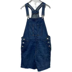 GAP デニムオーバーオール レディース M インディゴ ギャップ ショート丈 カットオフ サロペット 古着卸 アメリカ仕入 a709-5763