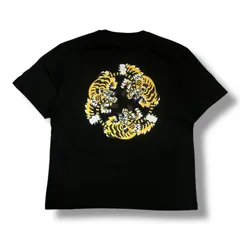 国内正規 参考上代35200円 未使用品 KENZO × VERDY 25SS バックタイガーオーバーサイズTシャツ 半袖カットソー ケンゾー ヴェルディ コラボ FF58TS4814SG ブラック L 95705A8