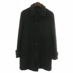 コムデギャルソンオム COMME des GARCONS HOMME AD2003 ステンカラーコート ロング シングル 縮絨 S 黒 ブラック グレー /NW29のサムネイル
