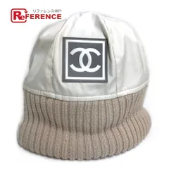 シャネル CC ココマーク スポーツライン ロゴ ニットキャップ ニット帽