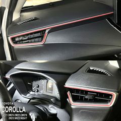 【松印】車種専用 インパネシート アクセントステッカー3 トヨタ カローラ セダン ZWE211 ZWE214 ZWE215 ZWE219 ZRE212 NRE210 MZEA17 ハイブリッド WXB