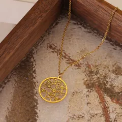 花 と 蝶 ネックレス ゴールド エスニック お洒落 かわいい ギフト バタフライ エレガント ナチュラル 幸運 金運 羽 ギフト 贈り物 新品