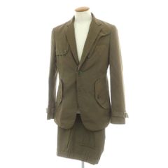 中古】イザイア ISAIA コットン鹿の子 半袖ポロシャツ ダークピンク系